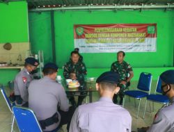Tingkatkan Sinergitas TNI-Polri, Satbrimob Polda Banten Laksanakan Sambang Mako Koramil 0602-01 Kota Serang