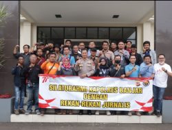 Bersama Awak Media, Kapolres Banjar: Jaga Kondusifitas Kota Banjar