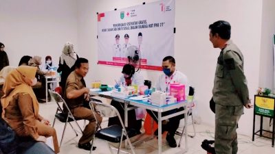 PMI Tanbu Kalsel Gelar Donor Darah dan Pemeriksaan Gratis dalam Rangka HUT PMI ke-77