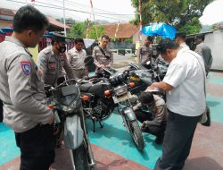 Dukung Pelaksanaan Tugas, Bagian Logistik Polres Majalengka Cek Kendaraan Dinas Layak Jalan