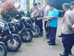 Bag Logistik Polres Majalengka Cek Kendaraan Dinas di Polsek Cikijing