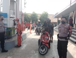 Polres Majalengka Pantau Sekaligus Pengamanan Di Seluruh SPBU Yang Berada di Majalengka