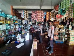 Bhabinkamtibmas Sektor Malausma Ajak Pemilik Toko Agar Tingkatkan Kewaspadaan