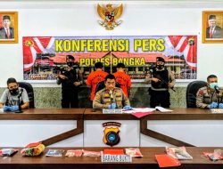Polres Bangka Laksanakan Konferensi Pers Kasus Narkoba