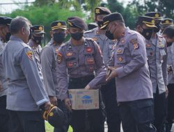 Dalam Apel Pagi Jam Pimpinan, Kapolres Banjar Ajak Personel Bersedekah