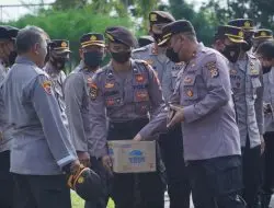 Dalam Apel Pagi Jam Pimpinan, Kapolres Banjar Ajak Personel Bersedekah