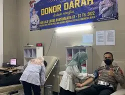 67 Tahun Hari Lalu Lintas Bhayangkara, Polres Banjarnegara Lakukan Donor Darah