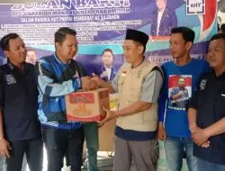 DPC Demokrat Prabumulih Bersama AMPD dan Srikandi Berbagai Sembako