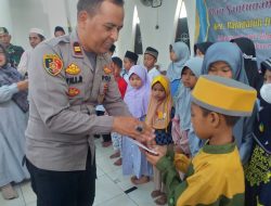 Kapolsek Sindawangi Hadiri Tasyakuran Jamaah Haji dan Santunan Anak Yatim Piatu di Masjid Al – Amanah