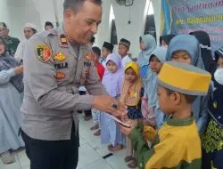 Kapolsek Sindawangi Hadiri Tasyakuran Jamaah Haji dan Santunan Anak Yatim Piatu di Masjid Al – Amanah
