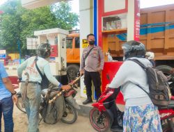 Antisipasi Kerawanan Kamtibmas, Bhabinkamtibmas Patroli dan Monitoring SPBU