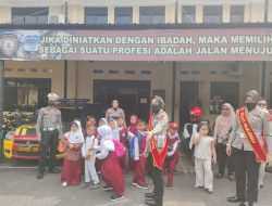Ada Apa Ya?? Anak SDIT Luhung Jatmika Kunjungi Mapolres Majalengka