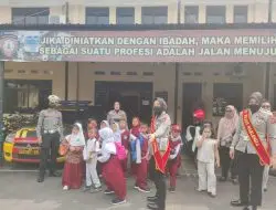 Ada Apa Ya?? Anak SDIT Luhung Jatmika Kunjungi Mapolres Majalengka