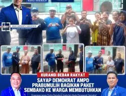 Sesuai Arahan Ketua Demokrat Prabumulih, AMPD Lakukan Bakti Sosial