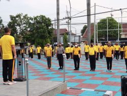 Jaga Stamina Tubuh, Polres Majalengka Gelar Olah Raga Bersama