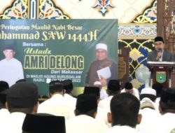 Bupati Tanbu Abah Zairullah bersama SKPD Hadiri Maulid Nabi Muhammad SAW 1444H di Masjid Agung Nurussalam