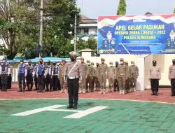 Polres Sumedang Resmi Laksanakan Ops Zebra Lodaya 2022 Selama 14 (Empat Belas) Hari