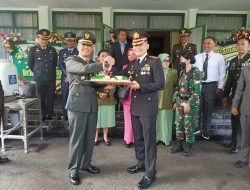 Puluhan Anggota Polres Sumedang Gerudug Kodim 0610 Sumedang