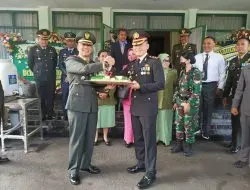 Puluhan Anggota Polres Sumedang Gerudug Kodim 0610 Sumedang