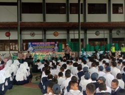 Sosialisasi Satlantas Polres Banjarnegara Operasi zebra candi-2022, SMP Negeri 1Bawang, Banjarnegara.