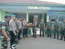 Jajaran Polres Majalengka Berikan Kado Istimewa HUT TNI Ke 77 di Koramil 1705 Cikijing