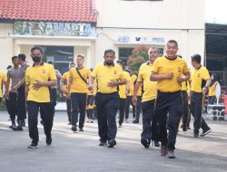 Jaga Imun Tubuh, Polres Majalengka Gelar Olahraga Bersana