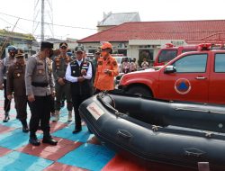 Kapolres Majalengka Pimpin Langsung Apel Siaga Penanggulangan Bencana Alam Tingkat Kabupaten Majalengka Tahun 2022