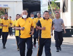 Tingkatkan Imunitas, Jajaran Polres Majalengka Gelar Olahraga Bersama Secara Rutin