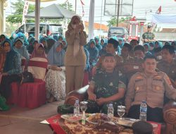 Kapolsek Sukahaji Hadiri Kegiatan Monev PKK Majalengka Di Desa Sukahaji