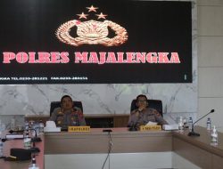 Polres Majalengka Rakor Pengendalian Inflasi di Daerah Pimpinan Menteri Dalam Negeri Secara Zoom Meeting