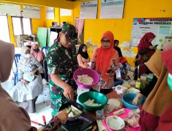 Peduli Balita Babinsa Hadiri Sosialisasi Dapur Sehat Atasi Stunting.