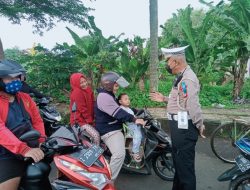 Kedepankan Sisi Humanis, Sat Lantas Polres Banjar Berikan 72 Sanksi Teguran Kepada Pengendara