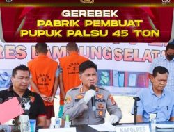 Polri Gerebek Pabrik Pembuat Pupuk Palsu 45 Ton