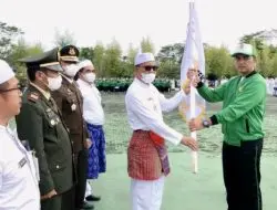 Bupati Tanbu Zairullah melalui Asistenya lepas 611 Kontigen ikuti Porprov XI HSS Kalsel