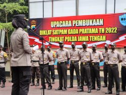Polres Banjarnegara Gelar Upacara Pembukaan Diklat Satpam Gada Pratama Tahun 2022.