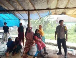 Selalu Berada di Tengah Masyarakat, Bhabinkamtibmas Berikan Himbauan Kamtibmas
