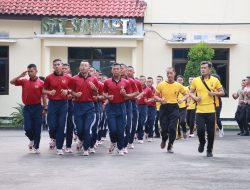 Tingkatkan Kebugaran Tubuh, Jajaran Polres Majalengka Gelar Olahraga Bersama Secara Rutin