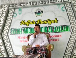 Masjid Jami Al Istiqomah Rawajaya Peringati Haflah Hauliyah Syekh’ Abdul Khodir Al- Jaelani 1444 H