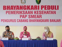 Cegah Kanker Serviks, Bhayangkari Cabang Banjar Lakukan Pemeriksaan PAP Smear