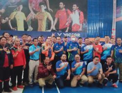 Alpian Maskoni Membuka Kejuaraan Badminton Antar ASN Dan PPPK Dalam Rangka HUT Korpri