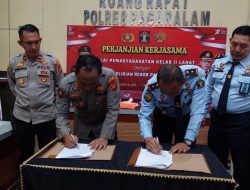 Polres Pagar Alam MOU Bersama Bapas Lahat