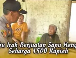 Curhat Kepada Kaposek Pataruman, Ibu Irah Berjualan Sapu untuk Penuhi Kebutuhan Sehari-Hari
