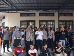Polres Majalengka Kawal Ketat Aksi Unras Buruh di Kantor Disnaker Majalengka