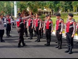 Polres Pagar Alam Polda Sumsel Cek Kekuatan dan Kelengkapan Personil