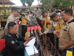 Menjelang Perayaan Natal Dan Tahun Baru Porles Pagar Alam Menggelar Pengecekan Kendaraan Mobil Dan Motor