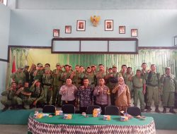 Polsek Banjar Laksanakan Binluh Kepada Anggota Linmas