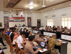 Polres Lampung Utara Gelar Rapat koordinasi Lintas Sektoral 