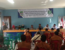 Rapat Minggon desa Kedung pengawas, kecamatan Babelan Kabupaten Bekasi