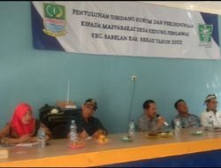 Minggon Desa Kedung Pengawas Angkat Terkait Pelayanan Masyarakat Dan Penyuluhan Hukum LPBH-PCNU Kab. Bekasi Kec. Babelan