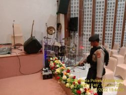 Ciptakan Rasa Aman dan Nyaman, Sat Samapta Polres Majalengka Lakukan Sterilisasi Gereja Jelang Perayaan Natal di GPI